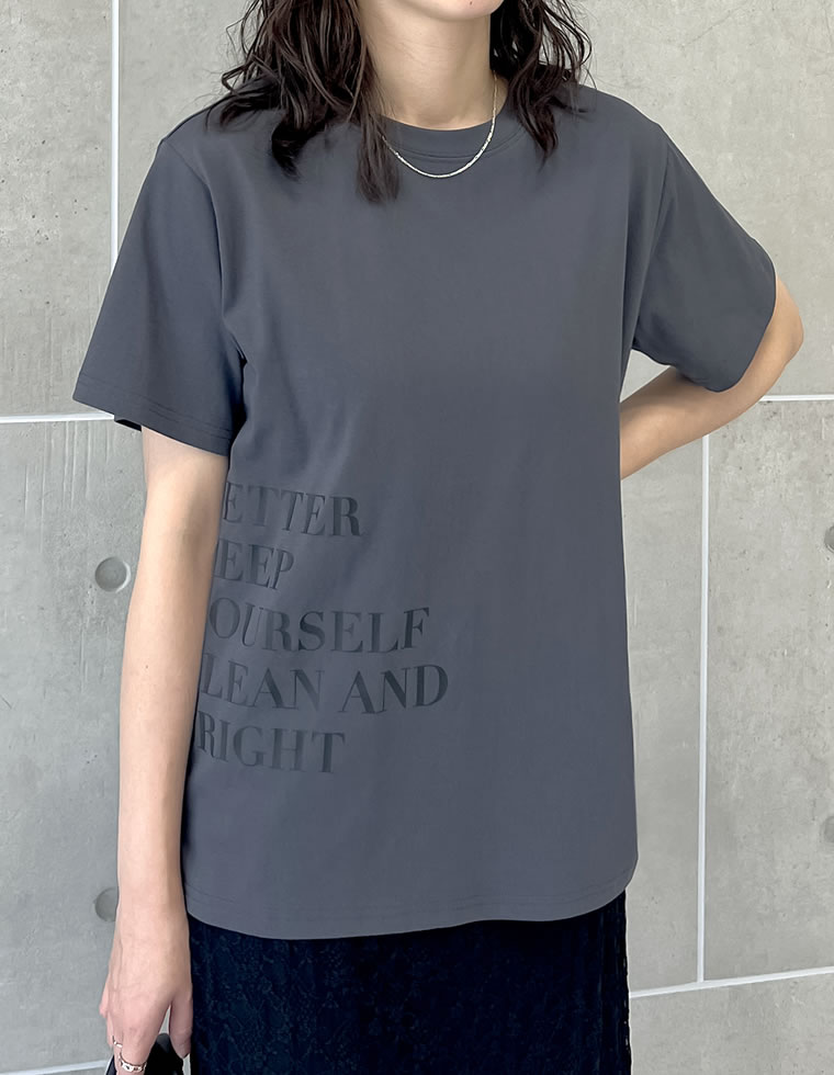 サイドメッセージロゴTシャツ