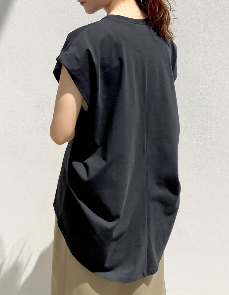 天竺ウエストタックTシャツ