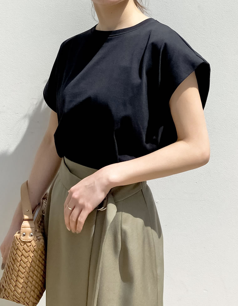 天竺ウエストタックTシャツ