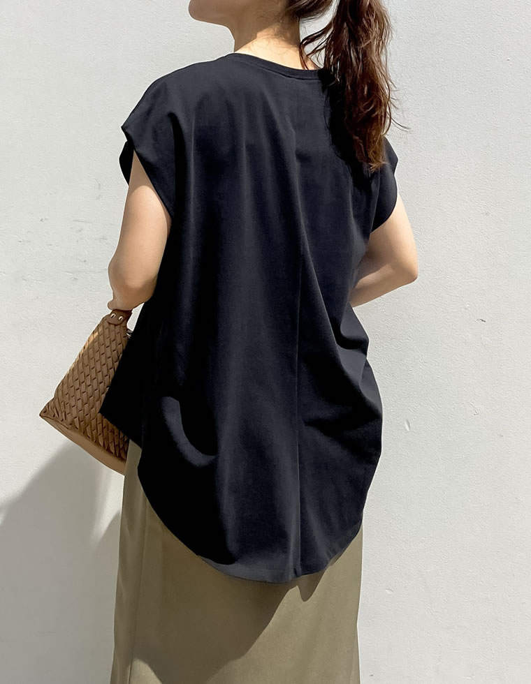 天竺ウエストタックTシャツ