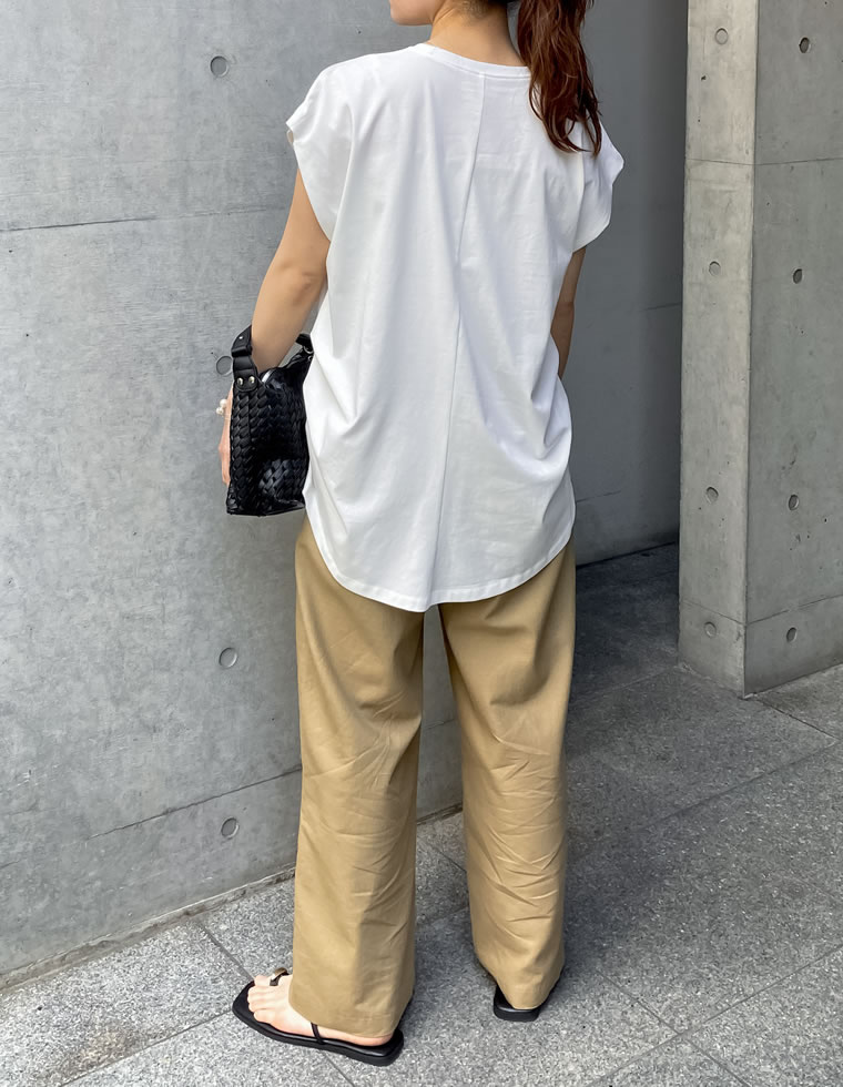 天竺ウエストタックTシャツ