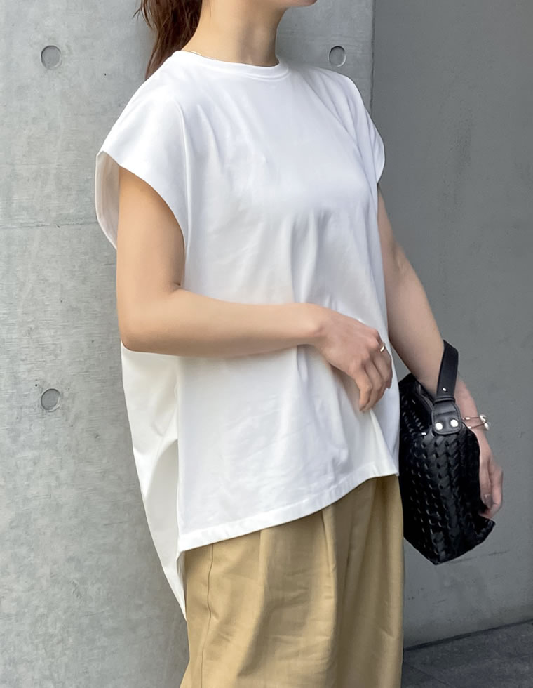 天竺ウエストタックTシャツ