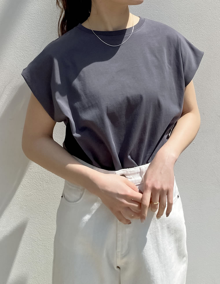 天竺ウエストタックTシャツ