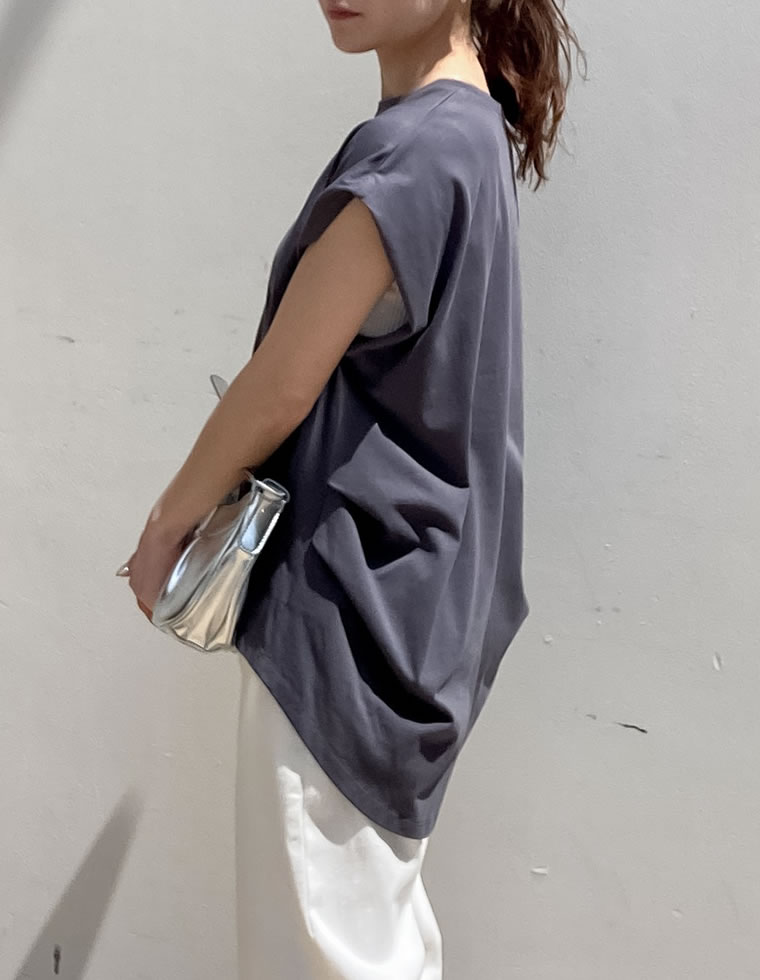 天竺ウエストタックTシャツ