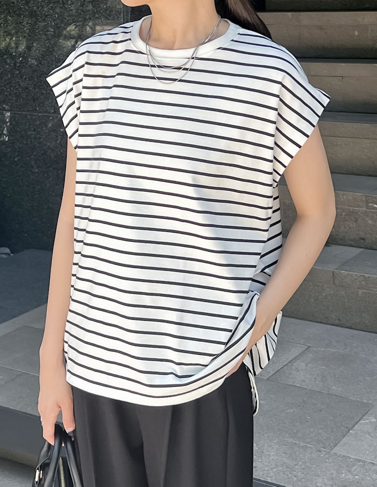 天竺ウエストタックTシャツ