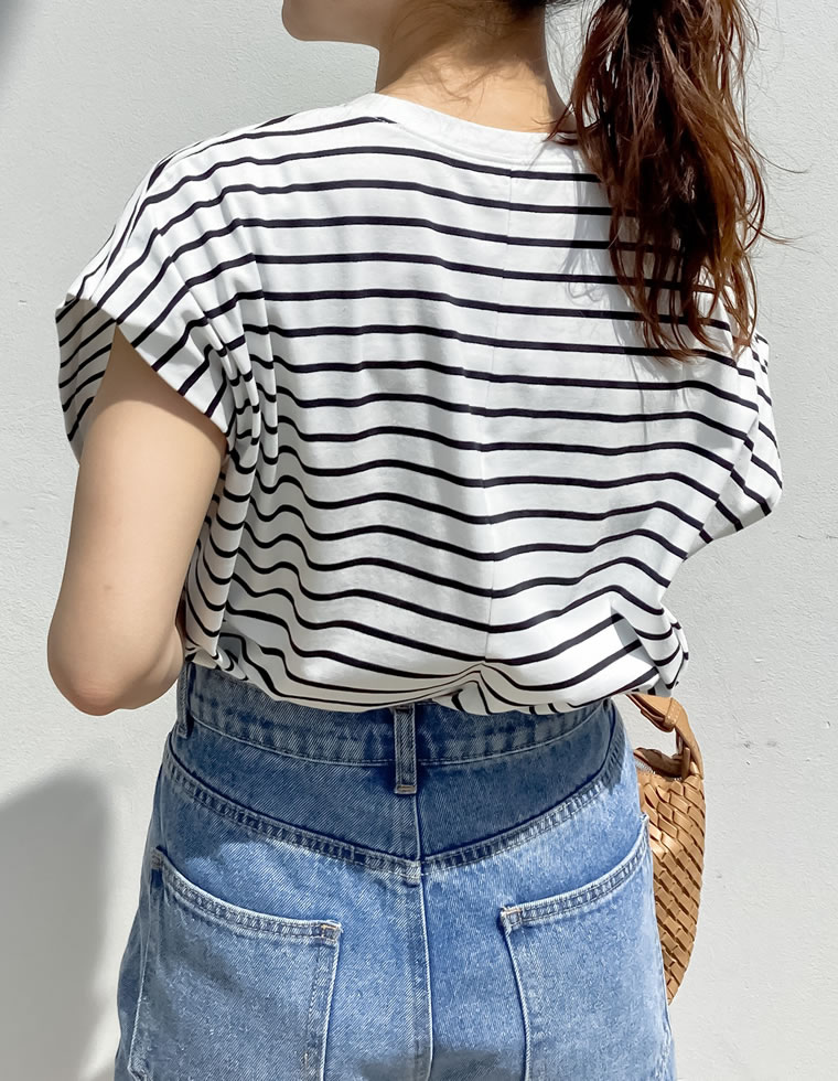 天竺ウエストタックTシャツ