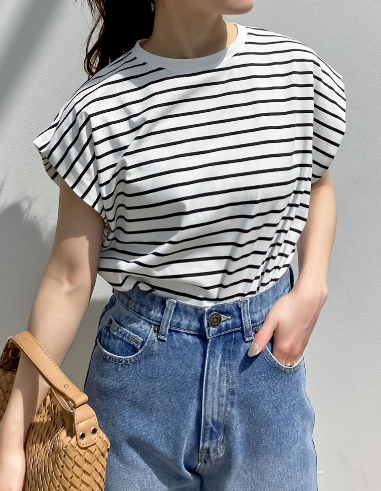 天竺ウエストタックTシャツ