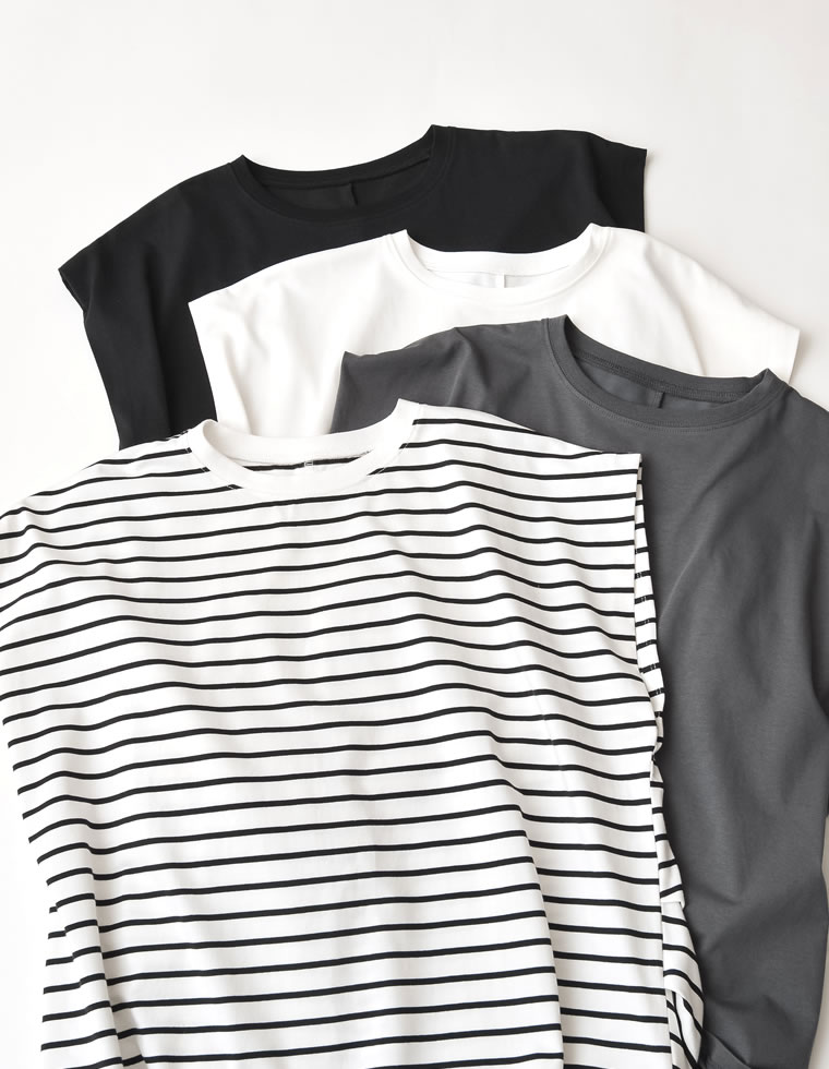 天竺ウエストタックTシャツ