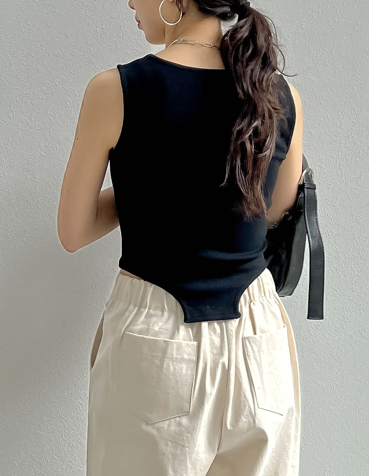 ストレッチハイレグタンクトップ