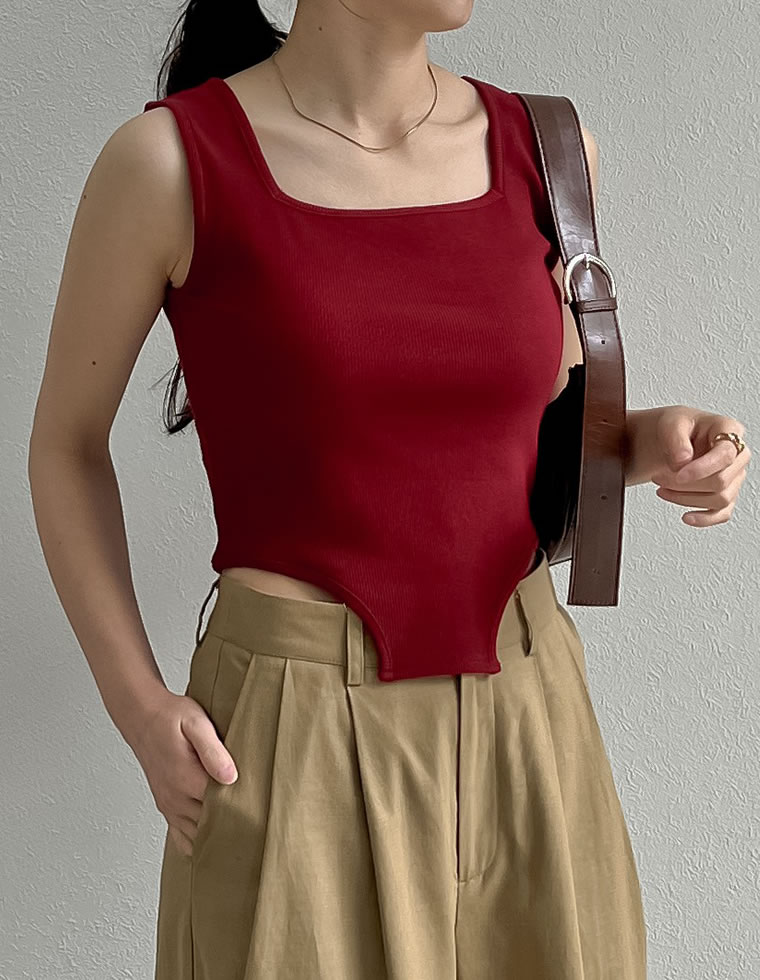 ストレッチハイレグタンクトップ