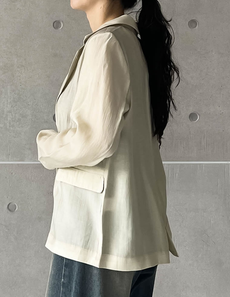 シアーテーラードジャケット
