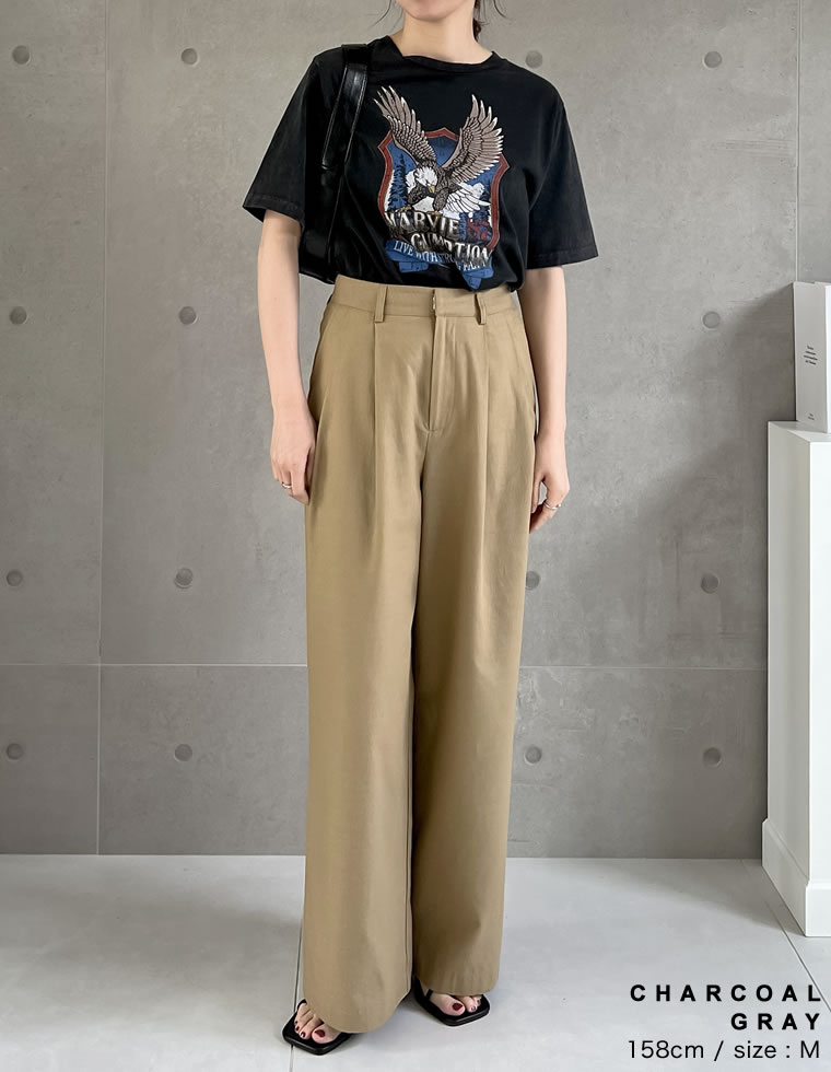 コットンイーグルプリントTシャツ