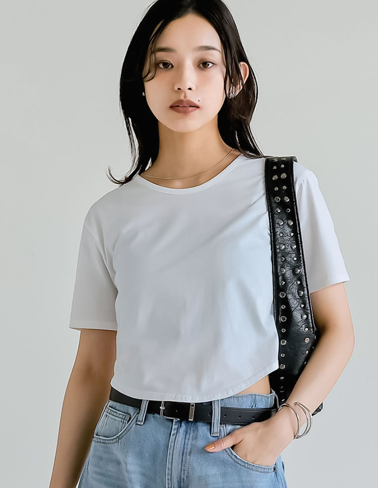 ハイレグデザインコンパクトTシャツ