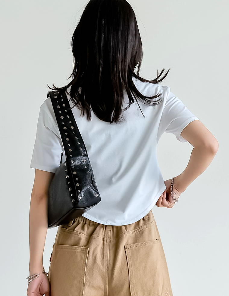 ハイレグデザインコンパクトTシャツ