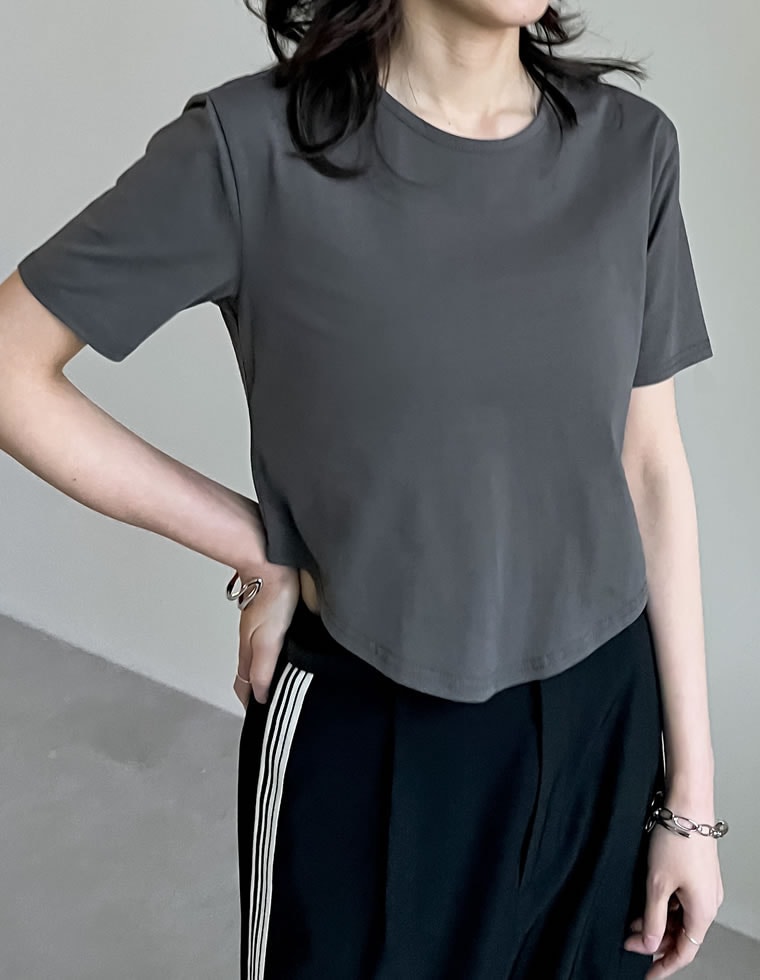 ハイレグデザインコンパクトTシャツ