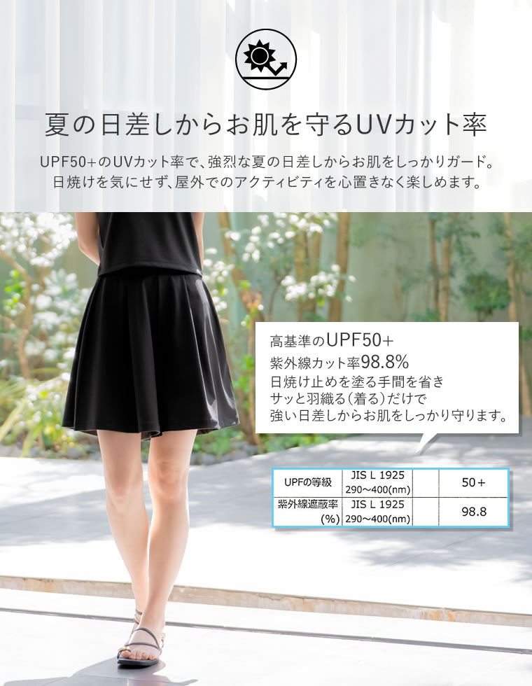 ラッシュガードフレアハーフパンツ
