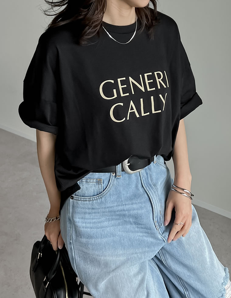 オーバーサイズロゴＴシャツ