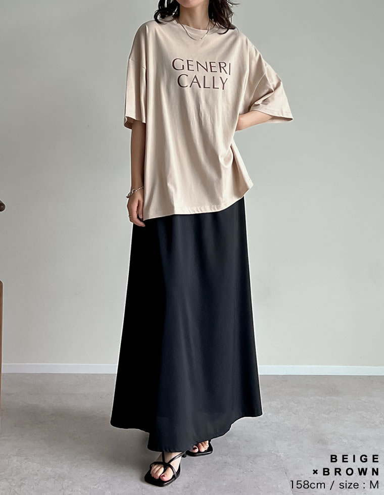 オーバーサイズロゴＴシャツ