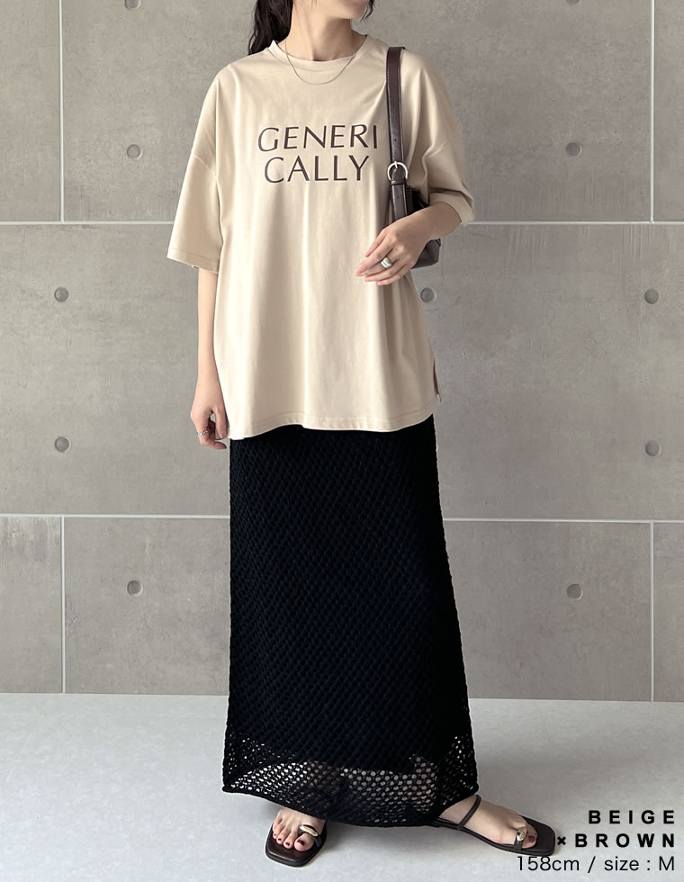 オーバーサイズロゴＴシャツ