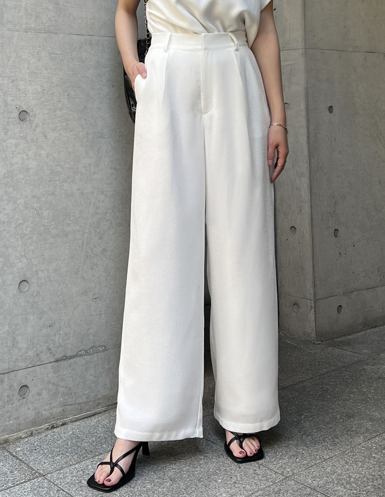 サマーツイードストレートパンツ