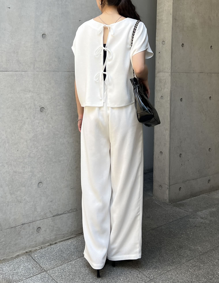 サマーツイードストレートパンツ
