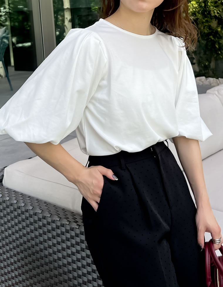 バルーンスリーブTシャツ