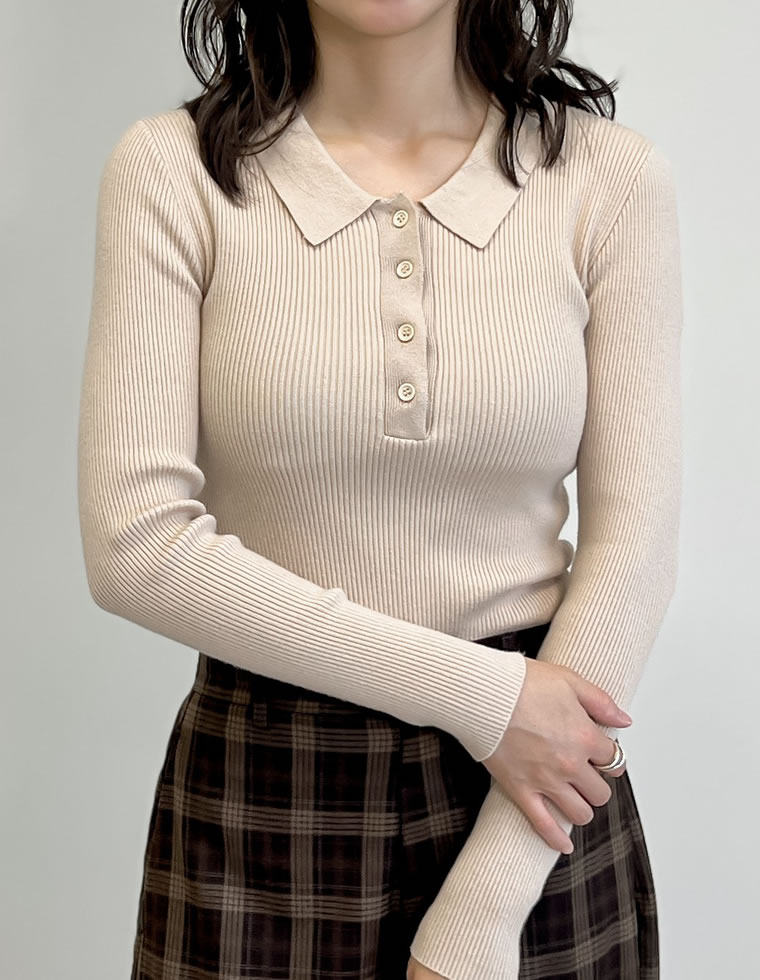 ポロニットトップス