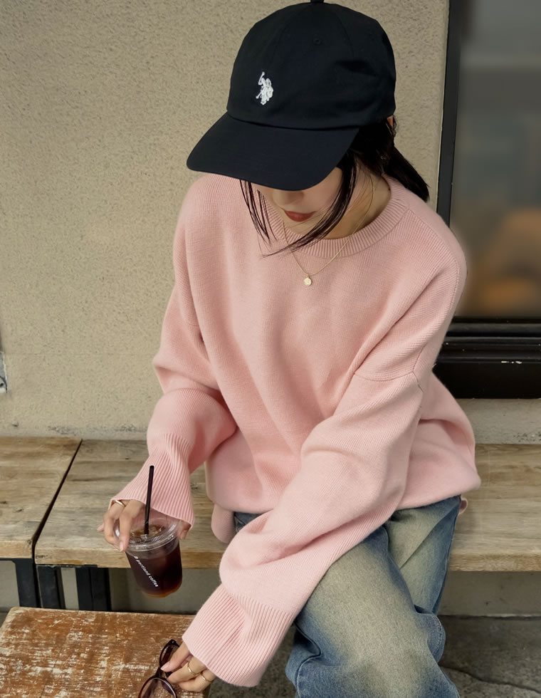ワンポイント刺繍キャップ