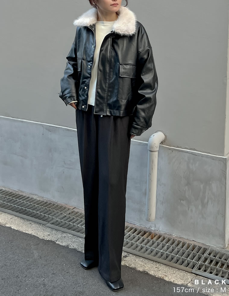 フェイクレザージャケット