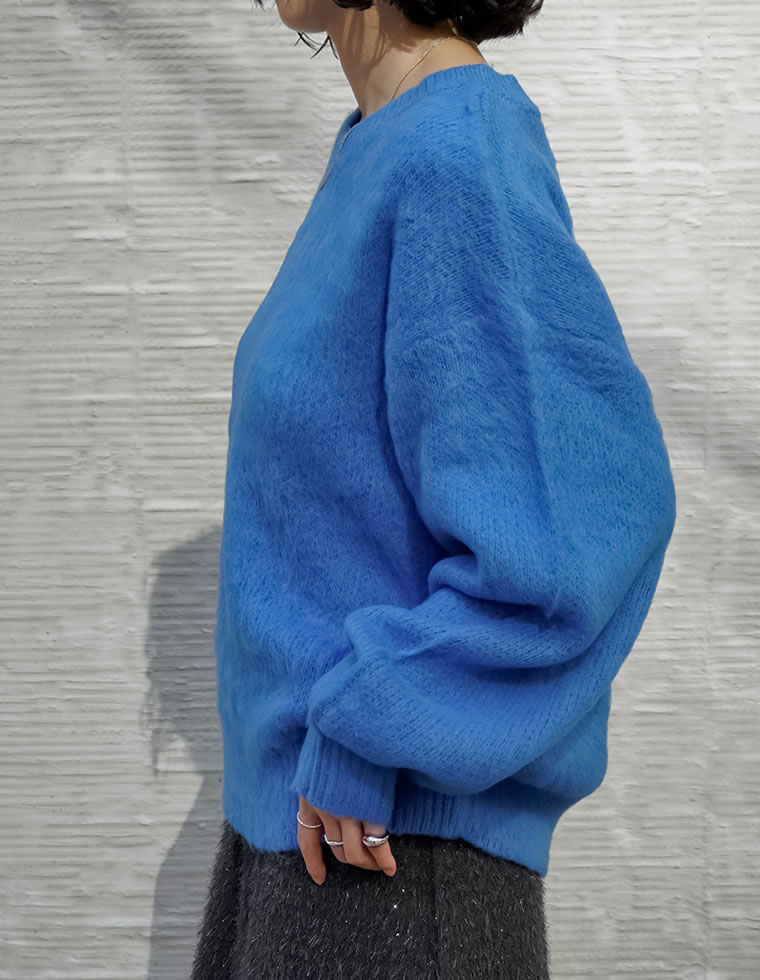 モヘアライクVネックニットトップス