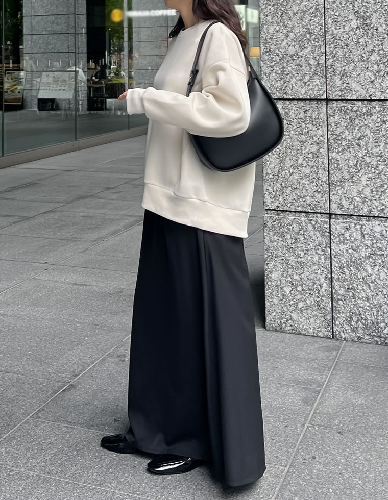 無地or配色ステッチ裏起毛スウェット