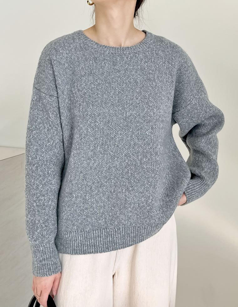 静電気防止モヘアライクニットトップス
