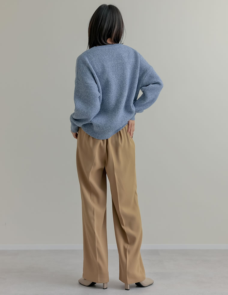 静電気防止モヘアライクニットトップス