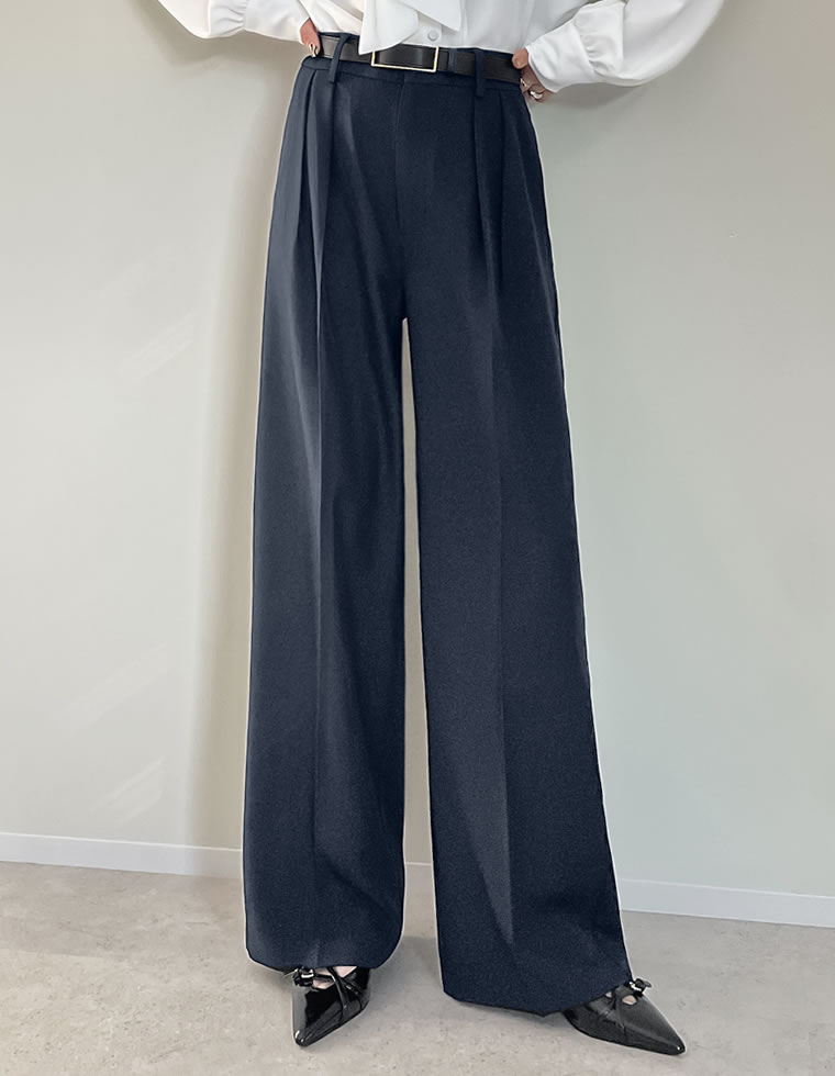 ミックスツイルダブルタックパンツ