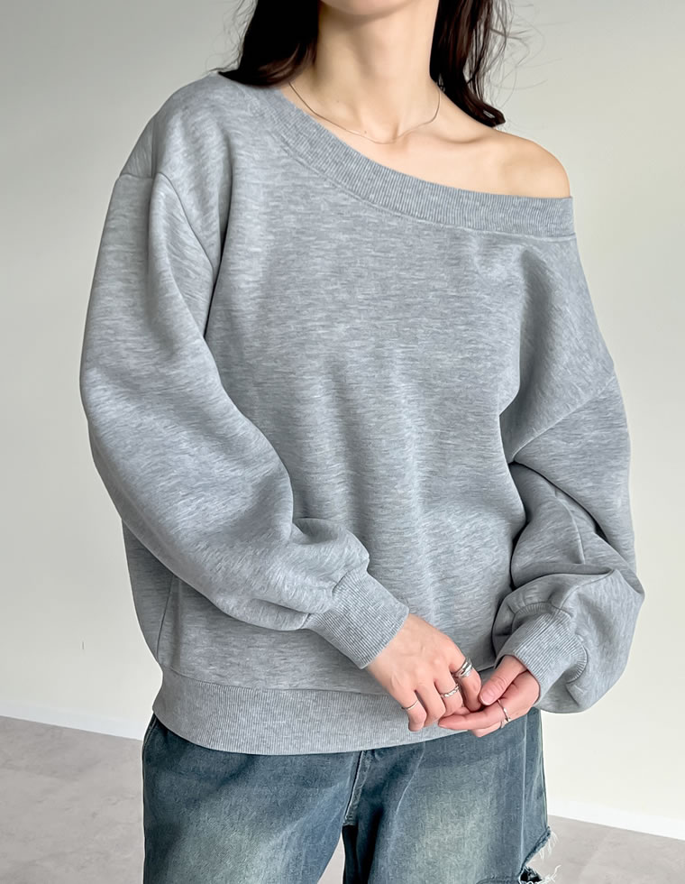 裏起毛マルチウェイスウェットトップス