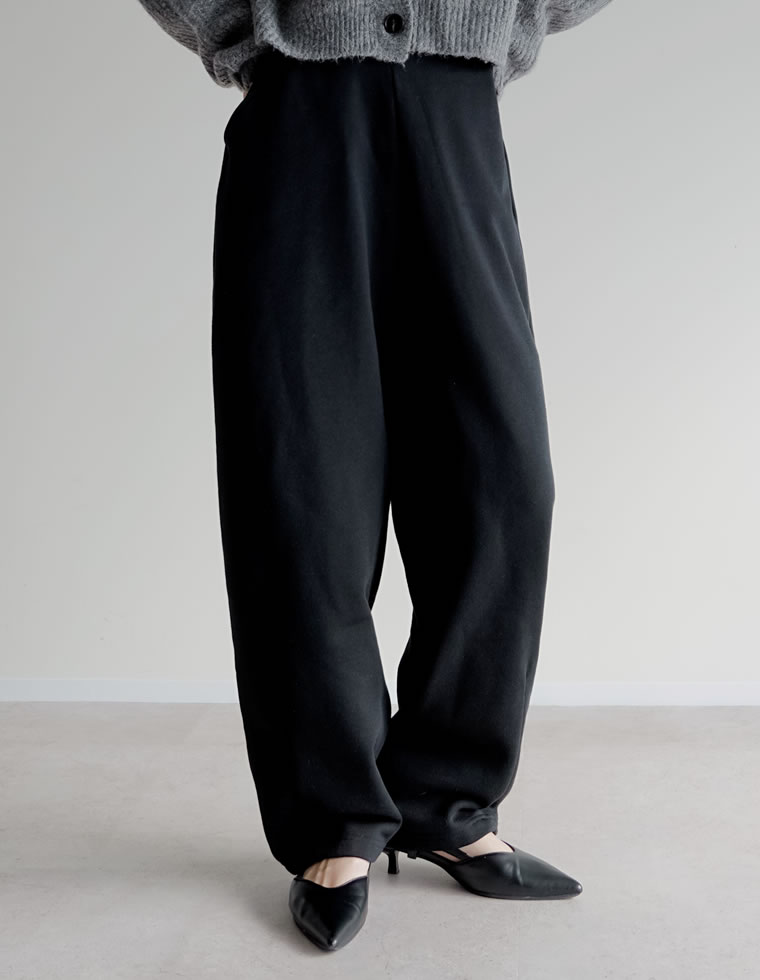 裏起毛スウェットカーブパンツ