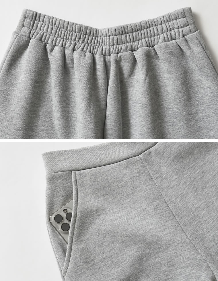 裏起毛スウェットカーブパンツ
