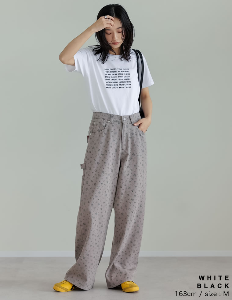 天竺MON CHERIロゴTシャツ