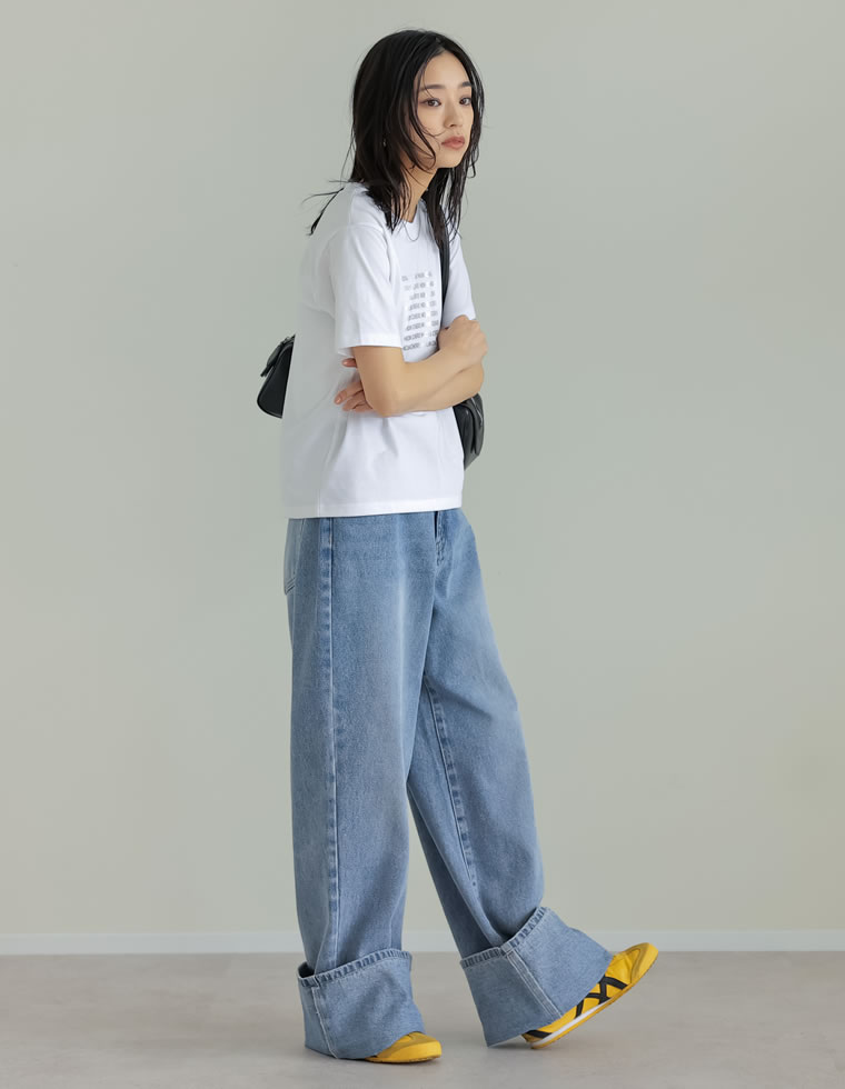 天竺MON CHERIロゴTシャツ
