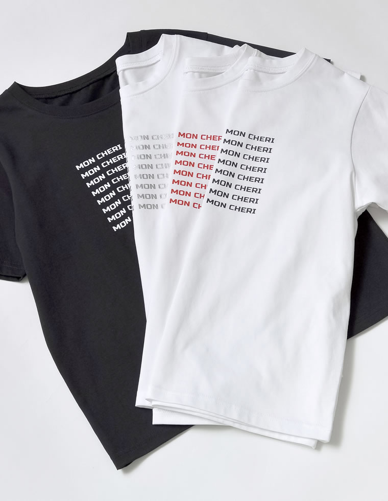 天竺MON CHERIロゴTシャツ