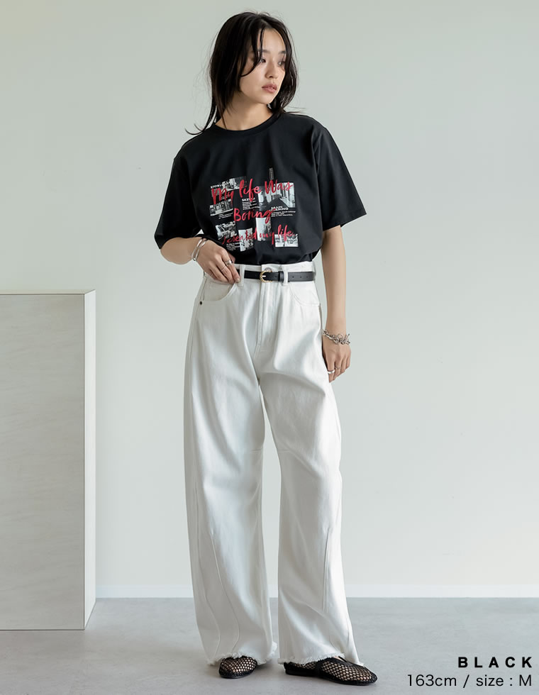 コラージュフォトロゴTシャツ