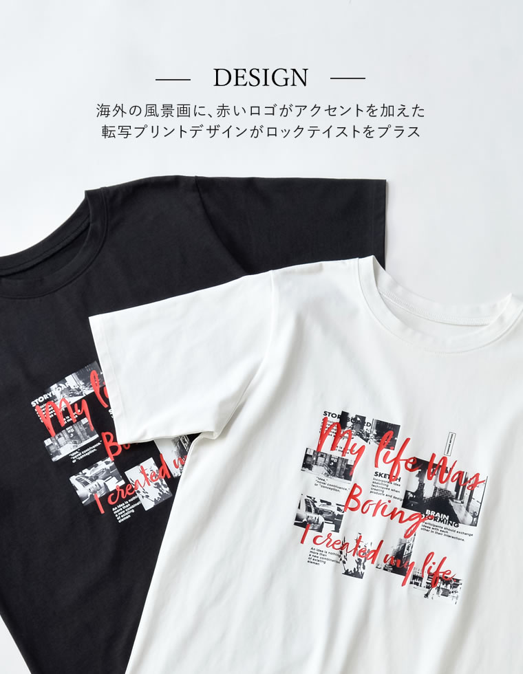 コラージュフォトロゴTシャツ