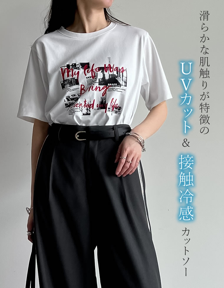 コラージュフォトロゴTシャツ