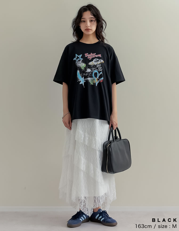 プラネットグラフィックTシャツ
