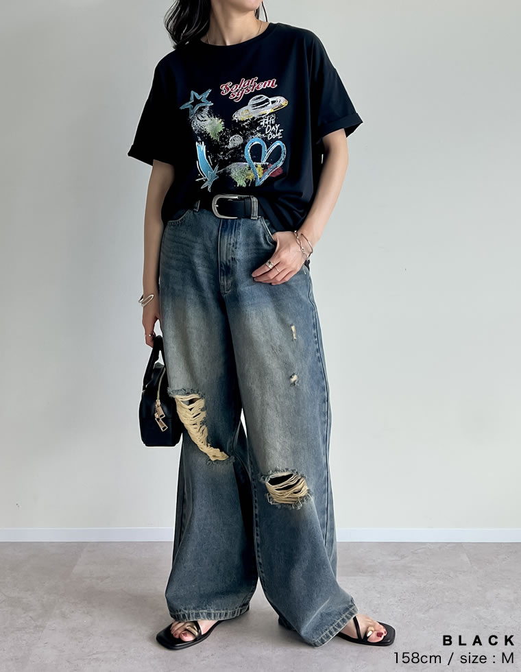 プラネットグラフィックTシャツ