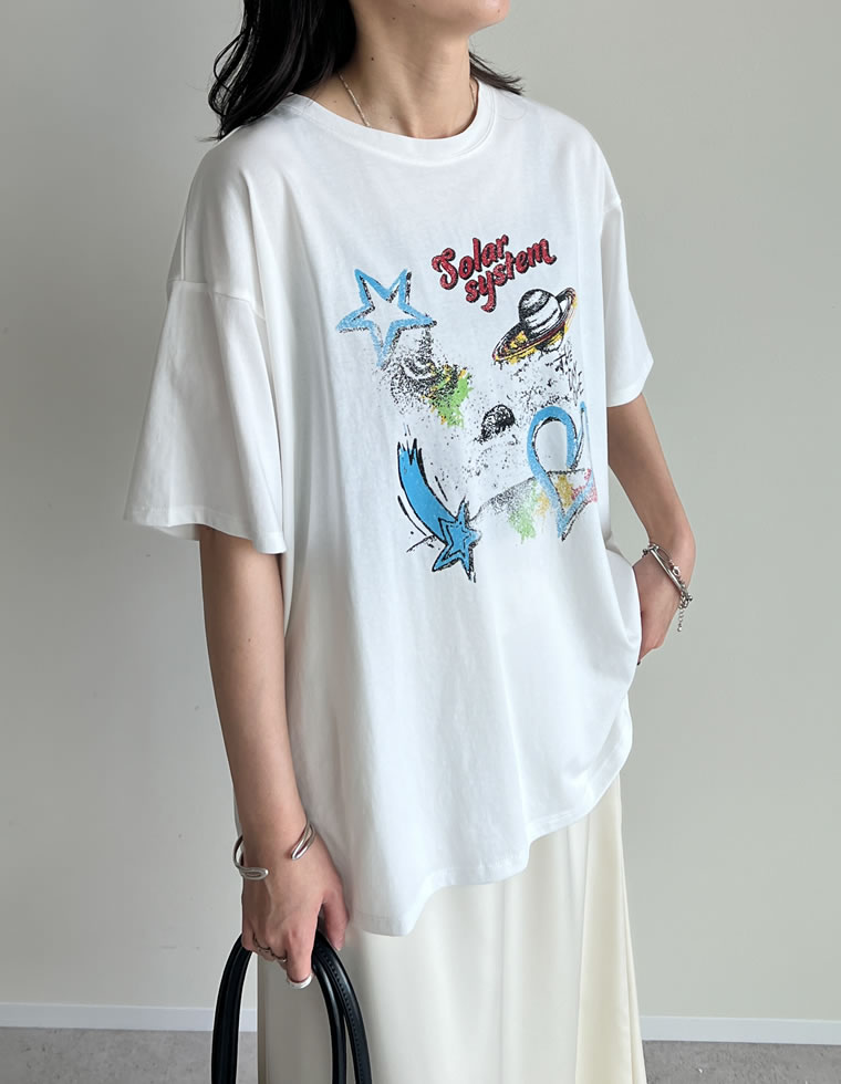 プラネットグラフィックTシャツ