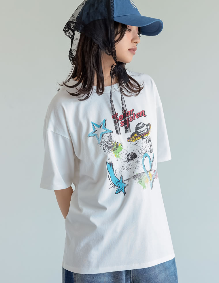 プラネットグラフィックTシャツ