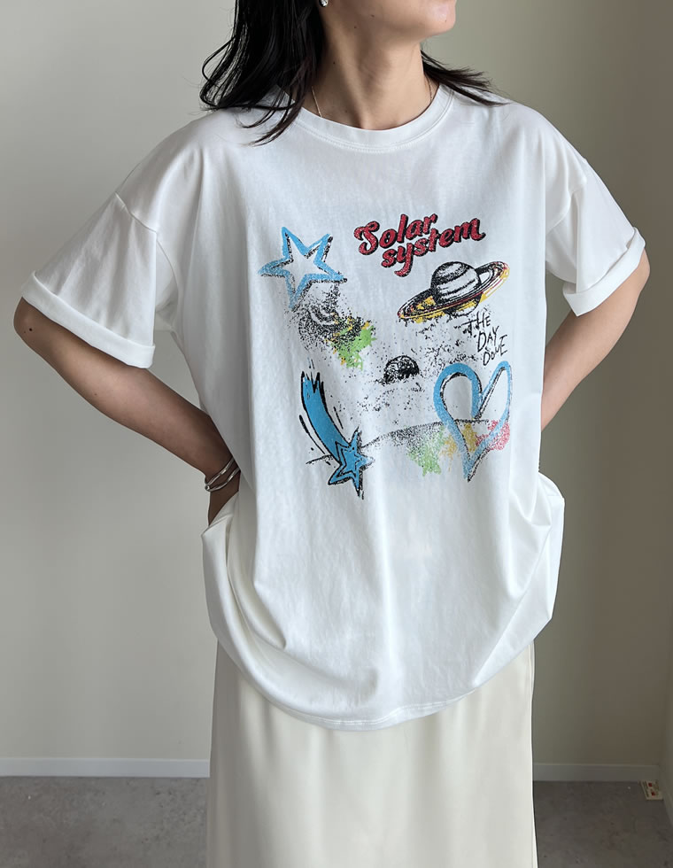プラネットグラフィックTシャツ