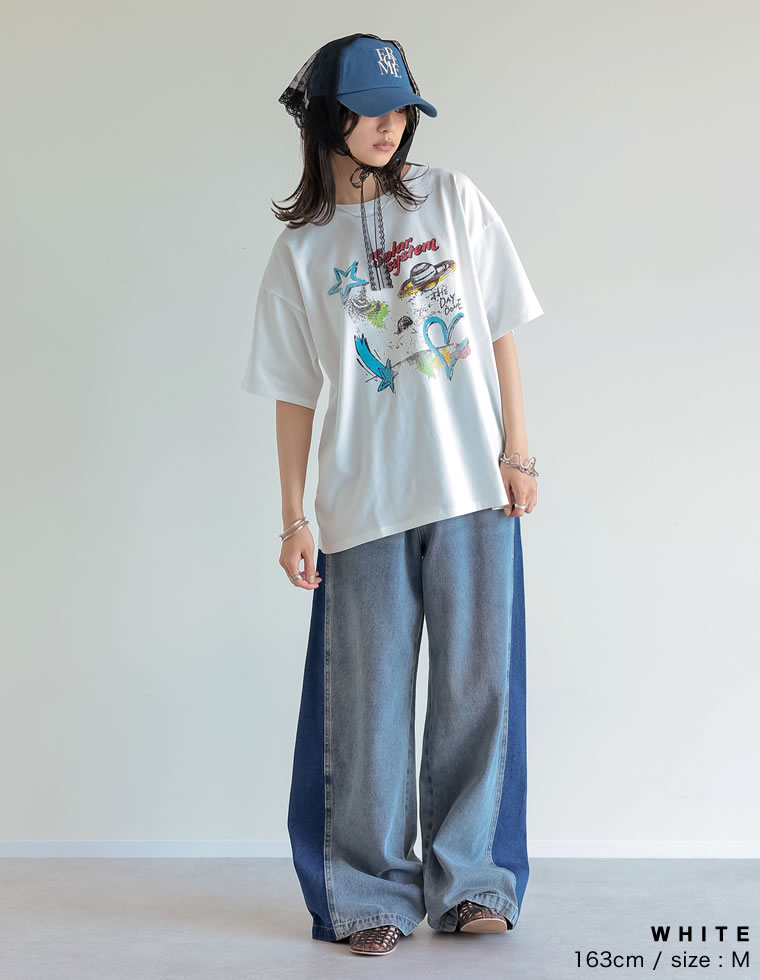 プラネットグラフィックTシャツ