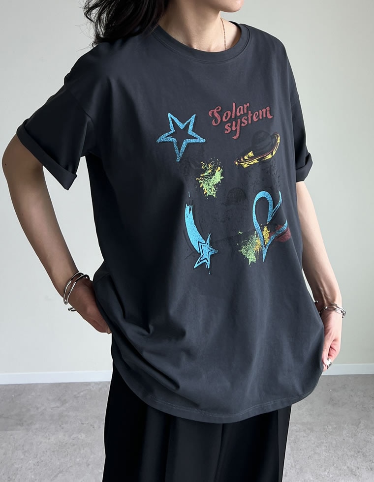 プラネットグラフィックTシャツ